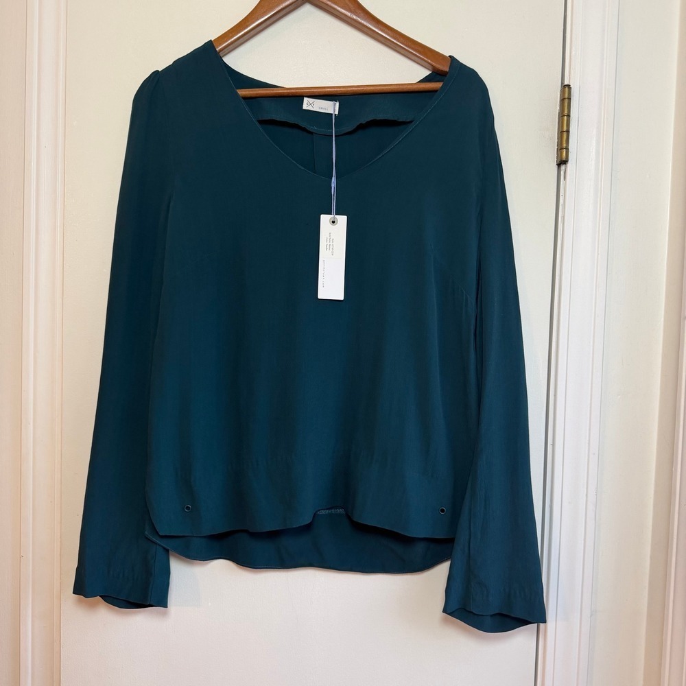 Gentle Fawn Meteor Top Deep Sea Long Sleeve V Neck Women's Small